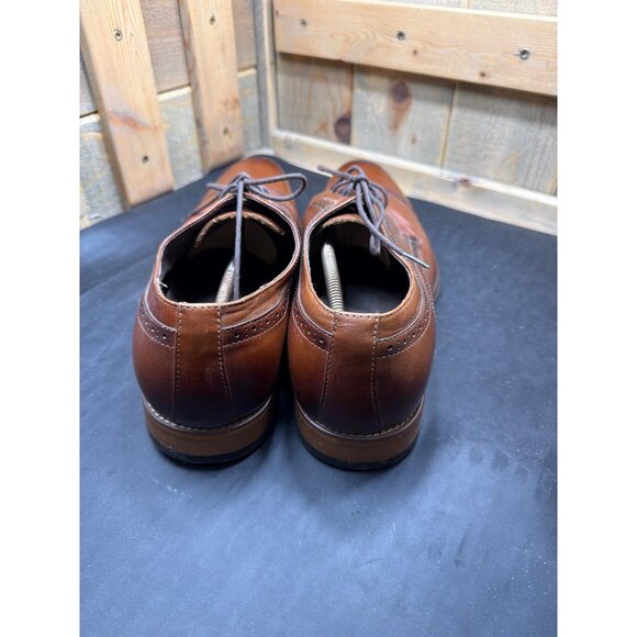 Stacy Adams Mens Tan Brown Leather Cap Toe Oxford Dress Shoes Size 15W main image 5